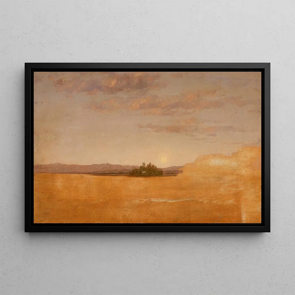 Skizze einer Landschaft - Thomas Cole — gerahmtes Bild an der Wand