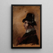 Mann mit Hut - Thomas Cole — gerahmtes Bild an der Wand