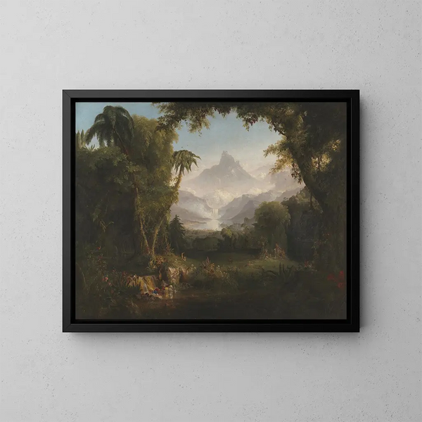Der Garten Eden - Thomas Cole — gerahmtes Bild an der Wand