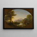 Der Mühle bei Sonnenuntergang - Thomas Cole — gerahmtes Bild an der Wand