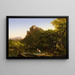 Der Bach im Gebirge - Thomas Cole — gerahmtes Bild an der Wand