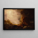 Der Pilger des Kreuzes am Ende seiner Reise, Studie für die Serie Das Kreuz und die Welt - Thomas Cole — gerahmtes Bild an der Wand