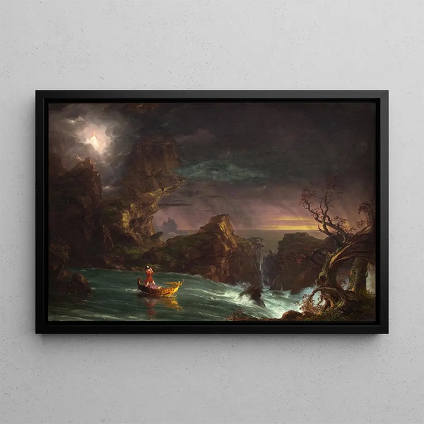 Der Lebensweg: Das Erwachsenenalter - Thomas Cole — gerahmtes Bild an der Wand