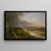 Ansicht vom Mount Holyoke Northampton Massachusetts nach einem Gewitter, Der Mäander - Thomas Cole — gerahmtes Bild an der Wand