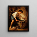 Junge Schlagzeuger - Thomas Couture — gerahmtes Bild an der Wand