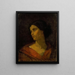 Studie des Kopfes einer Frau - Thomas Couture — gerahmtes Bild an der Wand