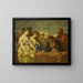 Die Gier nach Gold - Thomas Couture — gerahmtes Bild an der Wand