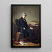 Portrait de Jules Michelet 1798-1874 historien - Thomas Couture — gerahmtes Bild an der Wand