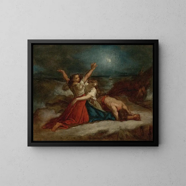 Studie für Stella Maris - Thomas Couture — gerahmtes Bild an der Wand