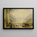 Figuren auf einem Balkon wahrscheinlich in Westpoint - Thomas Creswick — gerahmtes Bild an der Wand