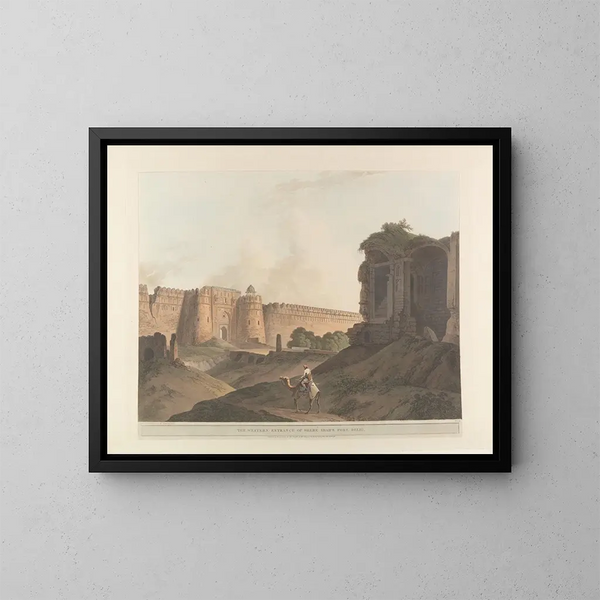 Szene orientalisch Pl13 - Thomas Daniell — gerahmtes Bild an der Wand