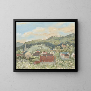 Vue de Seeheim - Thomas Dielmann — gerahmtes Bild an der Wand