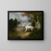 Landschaft mit einem Hund - Thomas Doughty — gerahmtes Bild an der Wand