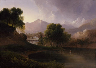 Thomas Doughty - Landscape with Stream and Mountains.webp