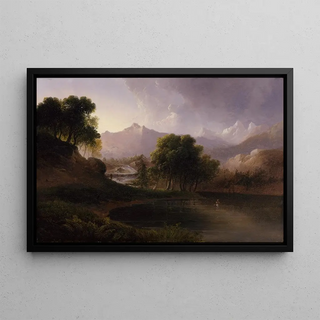 Thomas Doughty - Landscape with Stream and Mountains.webp