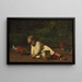 Baby beim Spielen - Thomas Eakins — gerahmtes Bild an der Wand