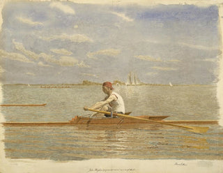 Thomas Eakins - John Biglin in a Single Scull.webp