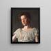 Mademoiselle Alice Kurtz - Thomas Eakins — gerahmtes Bild an der Wand