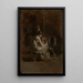 Skizzen für HomeSpun - Thomas Eakins — gerahmtes Bild an der Wand
