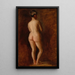 Weibliches stehendes Akt-Gemälde aus der Rückansicht - Thomas Eakins — gerahmtes Bild an der Wand