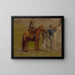 Studie für Cowboys in den Badlands - Thomas Eakins — gerahmtes Bild an der Wand