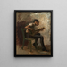 Studie für Die Ballettstunde Der Banjo-Spieler - Thomas Eakins — gerahmtes Bild an der Wand