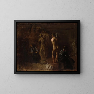 Thomas Eakins - William Rush Carving His Allegorical Figure of the Schuylkill River Study.webp