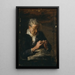 Frau beim Stricken - Thomas Eakins — gerahmtes Bild an der Wand