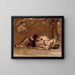 Lutteurs - Thomas Eakins — gerahmtes Bild an der Wand