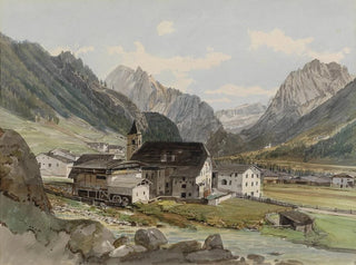 Thomas Ender - Bergdorf mit einer Kleinindustrieanlage.webp