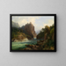 Ansicht der Zenoburg bei Meran - Thomas Ender — gerahmtes Bild an der Wand