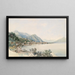 Ansicht des Comer Sees in Richtung Bellagio - Thomas Ender — gerahmtes Bild an der Wand