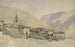 Dorf in einer Berglandschaft - Thomas Ender — Ansicht des Kunstwerks