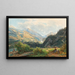 Gasteinertal mit Blick auf den Wasserfall in Bad Gastein - Thomas Ender — gerahmtes Bild an der Wand