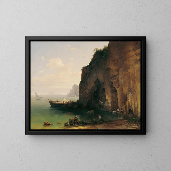 Statue von Sorrento - Thomas Ender — gerahmtes Bild an der Wand