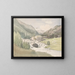 Bergtal - Thomas Ender — gerahmtes Bild an der Wand