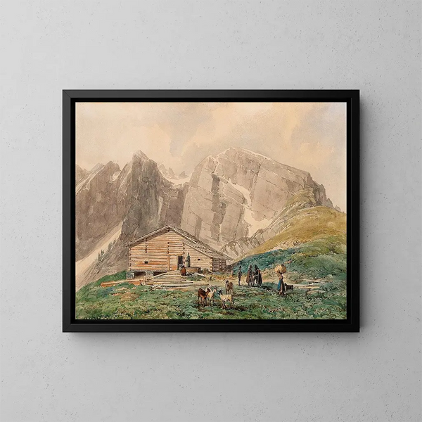 Festung von Sankt Petersburg bei Silz im Tirol - Thomas Ender — gerahmtes Bild an der Wand