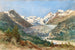 Der Gletscher Morteratsch in Graubünden mit der Bernina-Kette - Thomas Ender — Ansicht des Kunstwerks