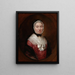 Dame mit einer Mafia-Cap - Thomas Gainsborough — gerahmtes Bild an der Wand