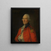 Leutnant-Colonel Paul Pechell - Thomas Gainsborough — gerahmtes Bild an der Wand
