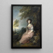 Mme Richard Brinsley Sheridan - Thomas Gainsborough — gerahmtes Bild an der Wand