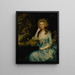 Mme William Tennant und Mary Wylde sitzend in einer Landschaft - Thomas Gainsborough — gerahmtes Bild an der Wand