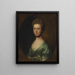 Portrait von Mme Isaac Elton - Thomas Gainsborough — gerahmtes Bild an der Wand