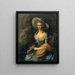 Portrait von Mlle Evans - Thomas Gainsborough — gerahmtes Bild an der Wand