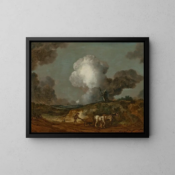 La charrue de Suffolk - Thomas Gainsborough — gerahmtes Bild an der Wand