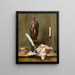 Stillleben mit einer Statue und einem Tintenfass - Thomas Germain Joseph Duvivier — gerahmtes Bild an der Wand