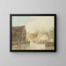 Quai du canal - Thomas Girtin — gerahmtes Bild an der Wand