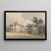 Haus am Land - Thomas Girtin — gerahmtes Bild an der Wand