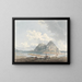 Felsen und Schloss Dumbarton - Thomas Girtin — gerahmtes Bild an der Wand