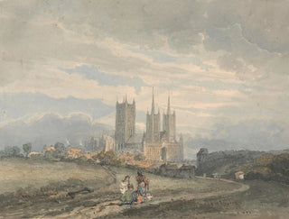 Kathedral von Lincoln - Thomas Girtin — Ansicht des Kunstwerks